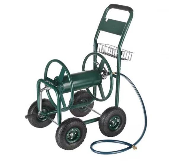 Specialty Stores Heavy Duty Steel Garden Watering Hose Reel Cart for Commercial Buyers