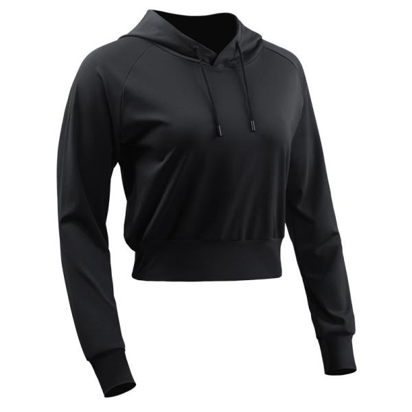 Oem Factory Manufacturer Custom Logo Zipper Crop Top with High Waist Breathable  Yoga  Athletic Jacket