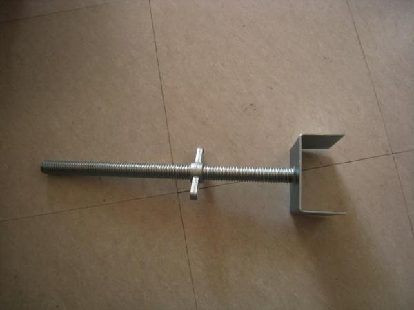 Fork Head / U Head Scaffolding Jack Base , Adjustable Screw Jack With Base Plate