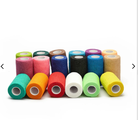 Medical Self Adhesive Non Woven Cohesive Bandage Elastic Colored 4.5M
