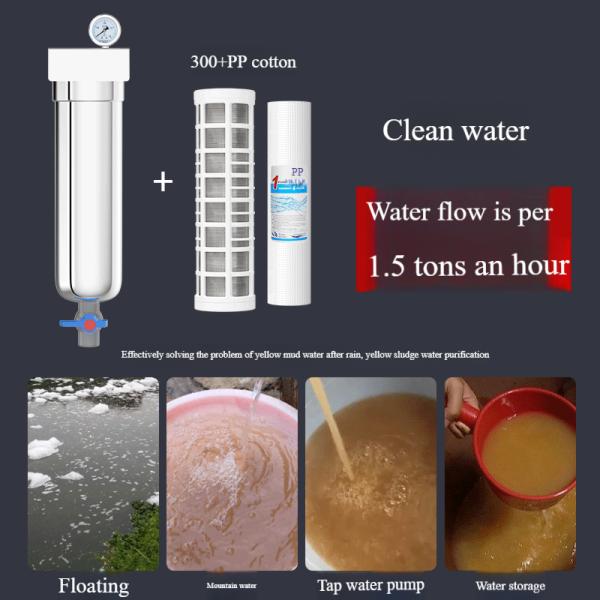 Drinking Water Stainless Steel Sediment Filter 40 Micron for Household