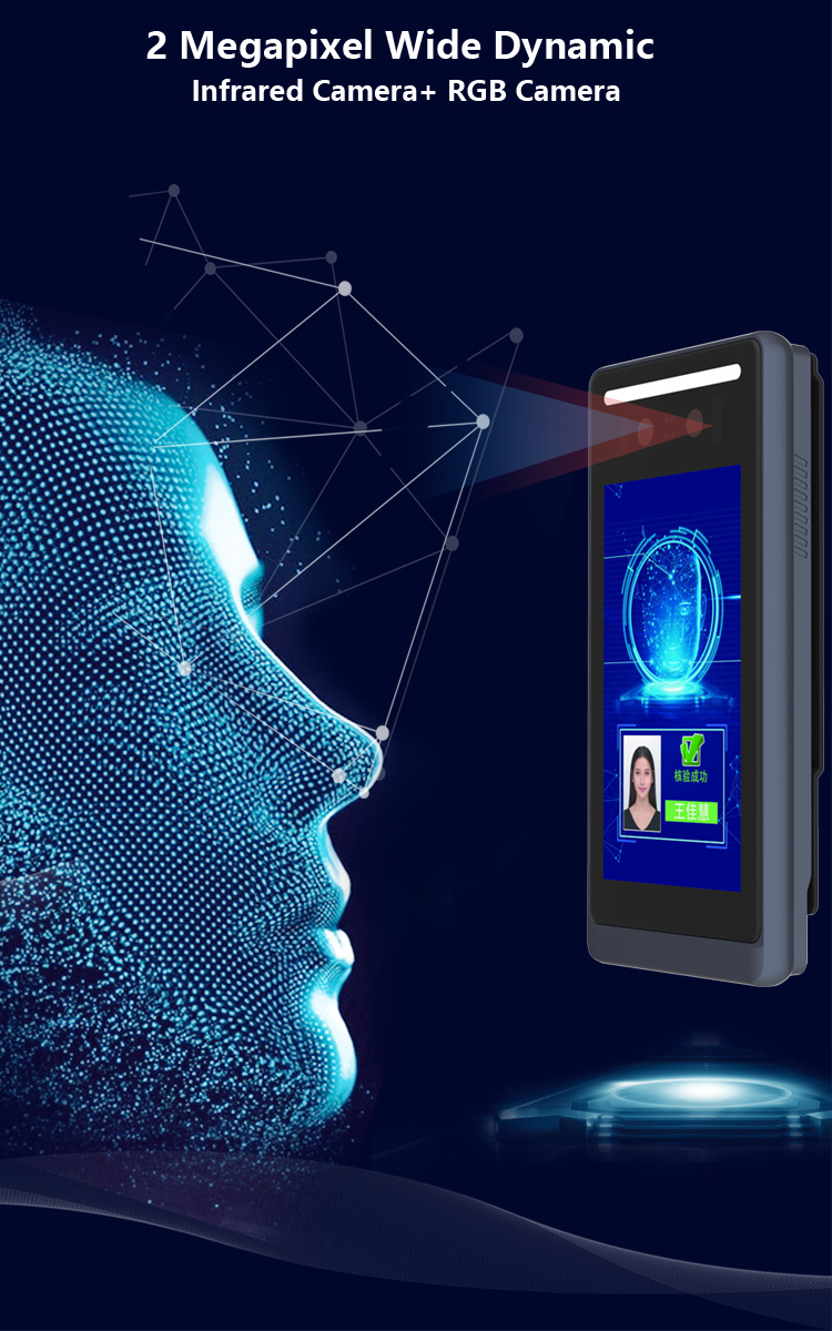 Биометрическая система IP65 управления доступом распознавания лиц AI с умным замком