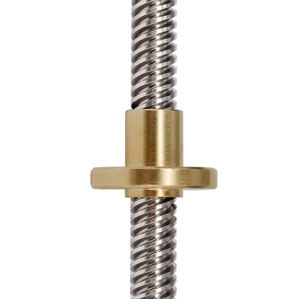 Stainless Steel 2mm Pitch 3D Printer Accessories T8 Lead Screw With Nut