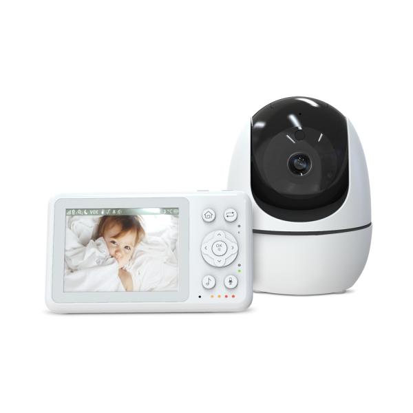 2 Way Full Hd Baby Monitor 640 X 480P/15fps Non-WiFi Infant Monitoring System Two-way Voice Intercom and Video Resolution for Peace of Mind