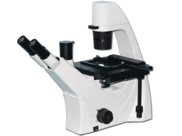 Trinocular Inverted Biological Microscope 100x - 400x 9w Led Light