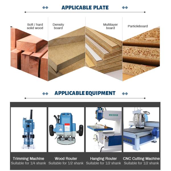 TCT бита обжатия краев карбида 3 прямо сдержал 6mm для сверля утески