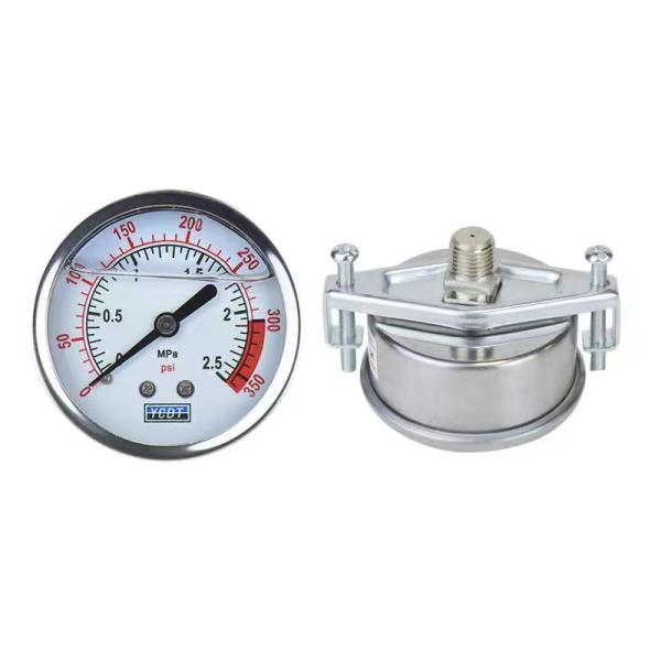 Water Pressure Gauge Liquid Filled Pressure Gauge