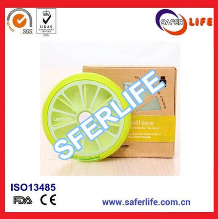 Saferlife 2016 Best hot Newly smart colorful cute pill box for medical promotion product
