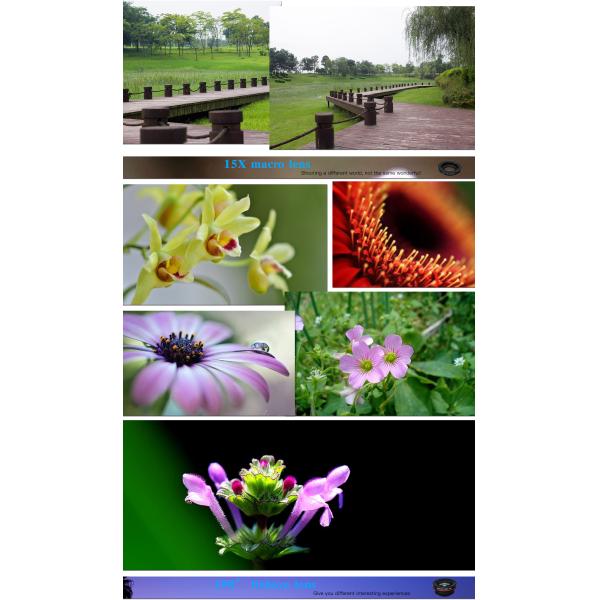 4 in 1 Mobile Phone Camera Lens Macro 0.63x Wide Angle Kit With Clip