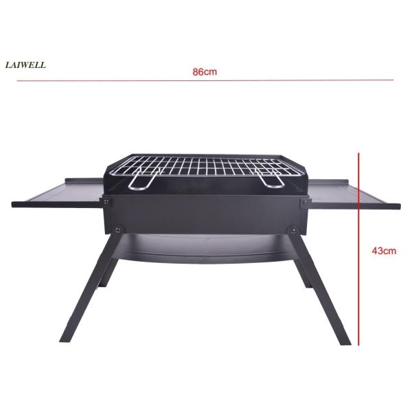 Lightweight 45*30*30cm Chromed Steel Barbecue Grills portable camping bbq Grills