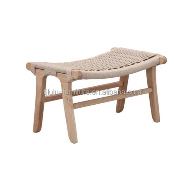Wooden Ottoman Stool Perfect for Home Office Furniture and Customization Options