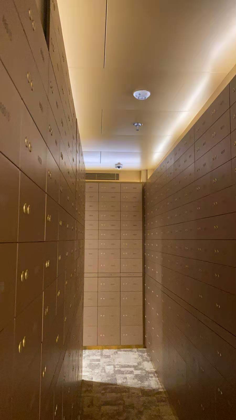 Банка покрова из сплава замка сертификата UL коробка Deposite алюминиевого безопасная с золотым цветом