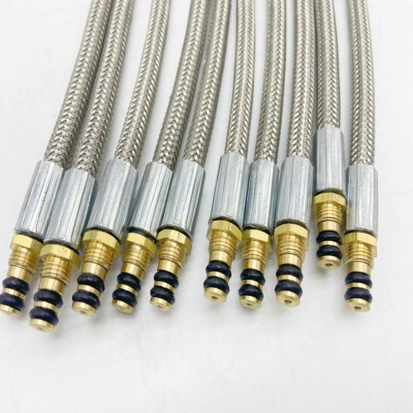 Stainless Steel Wire Braided Rubber Gas Hose For Outdoor Camping Stove