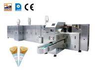 Máquina automática para fazer cone de açúcar enrolado em neve crocante biscoito waffle