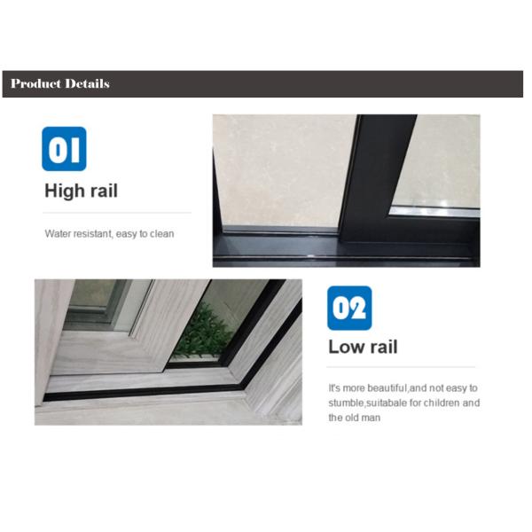 1.5mm Thickness Aluminium Sliding Windows Lightweight Thermally Insulated