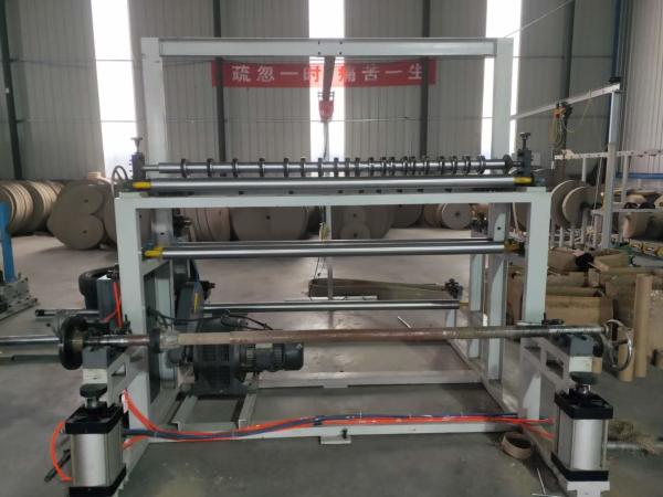 High Speed Jumbo Roll Slitter Rewinder  / 5.5kw Kraft Paper Roll Cutter