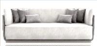 Sofá confortável profundo Sofa Skin Friendly da entrada do hotel de estofamento do sofá de estofamento