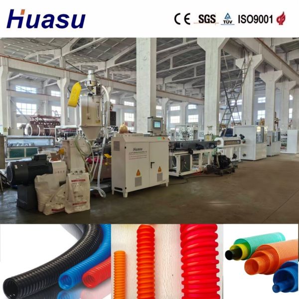 PLC Controlled Full Automatic Single Wall Corrugated Pipe Extrusion Line for 32-1600mm Pipe Diameter