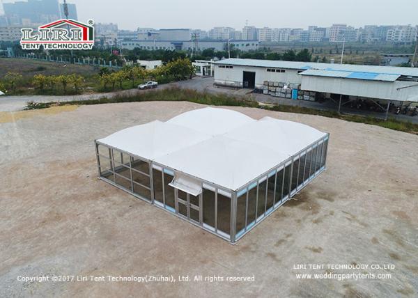 5x5m Modular Outdoor Event Tents With Glass Door Snow Loading 30kg/Sqm