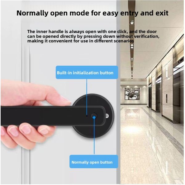 Tuya Smart Biometric Door Lock WiFi Semiconductor Fingerprint Sensor Retrofit Knob Replacement