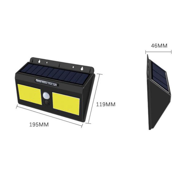 20w garden solar wall light outdoor led, solar cob led wall light night light,sensor wall solar light outdoor