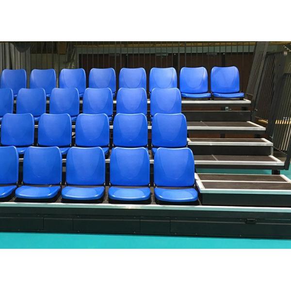 Складной стул для крытых трибун с телескопическим сиденьем и задней поддержкой