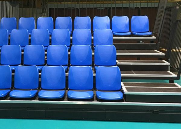 Indoor Bleachers Telescopic Seat Folding Chair With Back Support