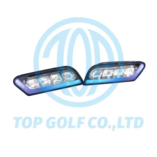 Club Car Tempo LED Light Kit with 5 Years Warranty High Brightness LED and Plug & Play Street Legal Light Kit