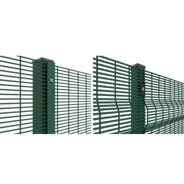 el polvo del verde del poste de 80x80m m cubrió los 2.5x2.0m cercado de 358 seguridades