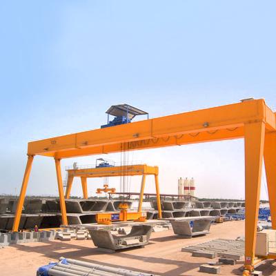 Remote Control 50 Ton Double Girder Gantry Crane A5 Work Duty