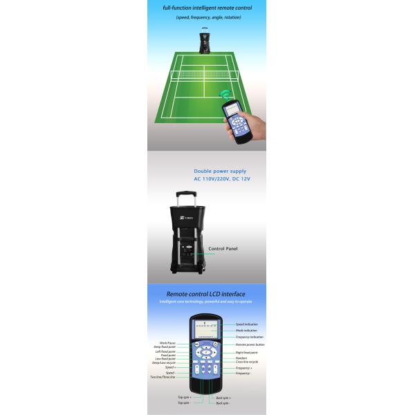 Пусковая установка S3015 машины теннисного мяча мощьности импульса с внешней батареей 