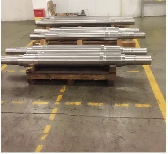 forging high quality sae4340 Sae8620 steel backup roller forged steel rotor shaft