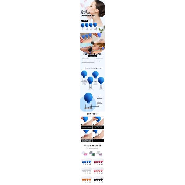 New Arrival Silicone Cupping Dual Shape Hijama Cupping Body Face Massage Suction Cupping