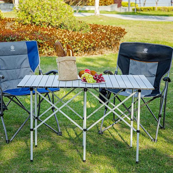 Custom 66lbs BBQ Picnic Steel Foldable Outdoor Table