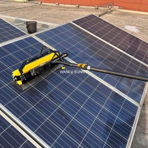 Equipamento de escova de limpeza de painéis solares para a indústria da construção 1 ano Serviço pós-venda