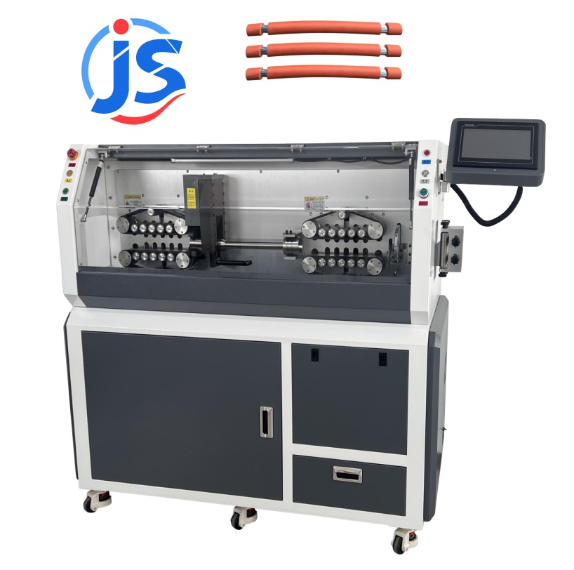 HR-400ST Fully Automatic 12-Wheel Drive Wire Cutting & Stripping Machine 1800W PLC Touch Screen