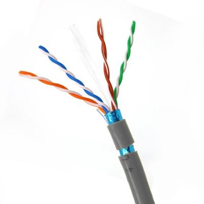 305M FTP CAT6 Cable 23AWG Gray PVC Jacket Lan Cable For Shielding Network Cable 1000FT