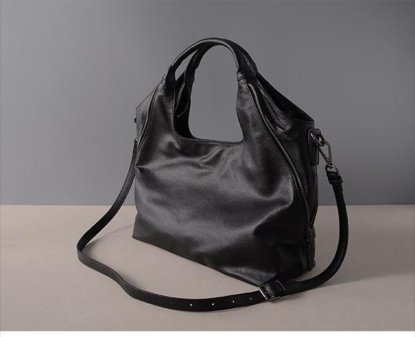 Top Grain Leather Hobo Bags  Women Handbags Cowhide Single Shoulder Bags