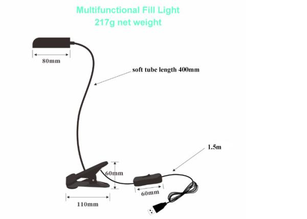 Portable Magnetic Mounting Base Sewing Machine LED Lamp 6 Watt 5V USB Plug