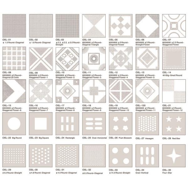 Звукоизоляционное пефорированное положение в потолке кроет панели черепицей потолка плавать/2x2 для украшения залы
