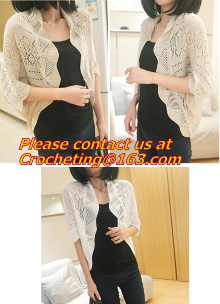 Fashion Knitted Cardigan Loose Pocket Hollow Long Sleeve Women Sweater Female Cardigans Women's Coats Sweaters