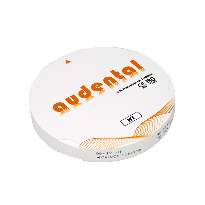 HT/DHT White Zirconium Disc / Block 37% Translucency 1350Mpa Strength