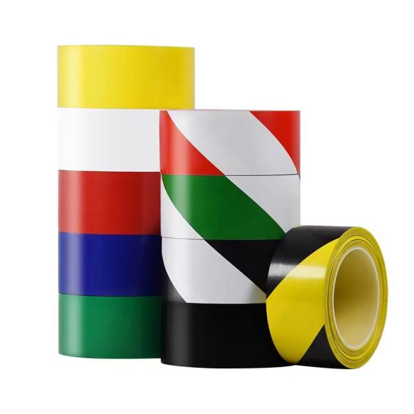 Black And Yellow PVC Marking Tape Warning Orange Hazard Stripe Line Lane Safety Floor