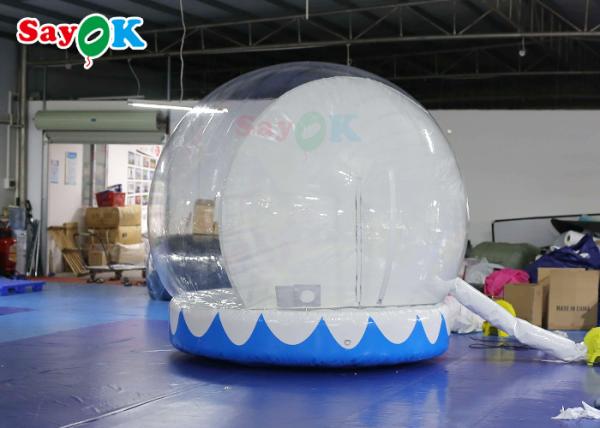 Globo de neve inflável romântico para decoração de Natal ao ar livre
