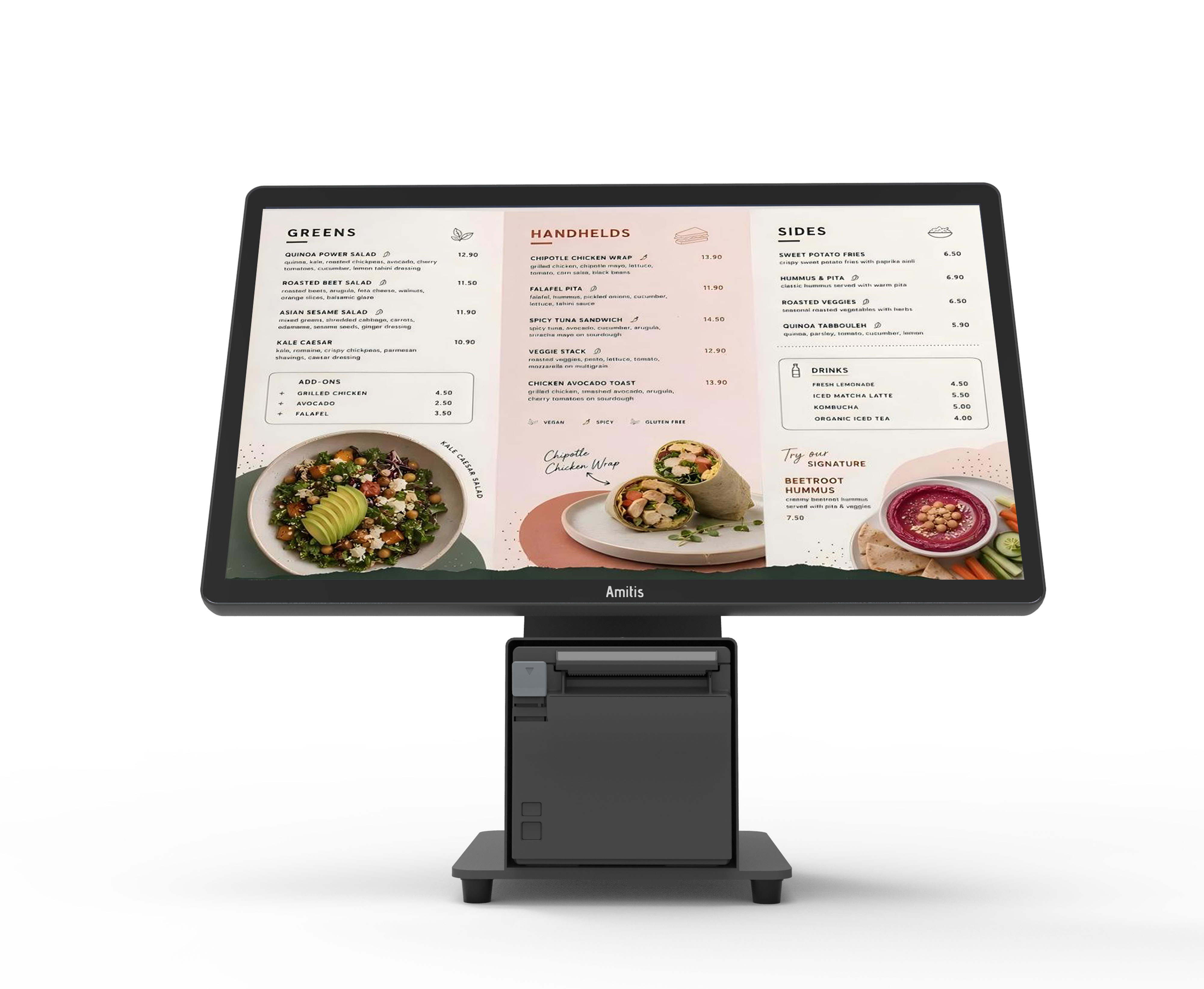 All In One Windows POS Machine Intel N95 POS Terminal For Retail Cafes