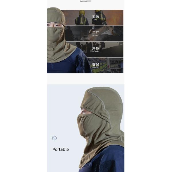 Customized Outdoor Duty Flame-retardant Headgear Aramid Black Fire Mask