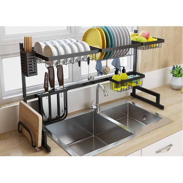 L65cm Steel Kitchen Basket Rack