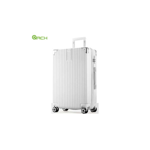 Fashionable Travel Hardside Checked Luggage Spinner With Corner Protectors