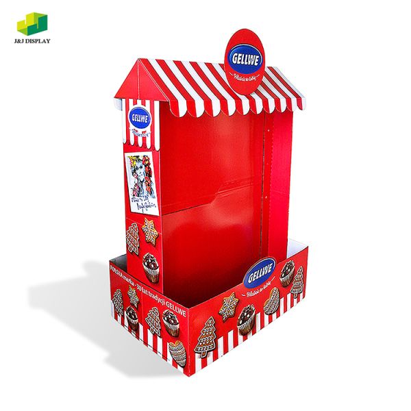 Point Of Sale Display Stands Customized Retail Floor Display Stand Grocery Store Shelf