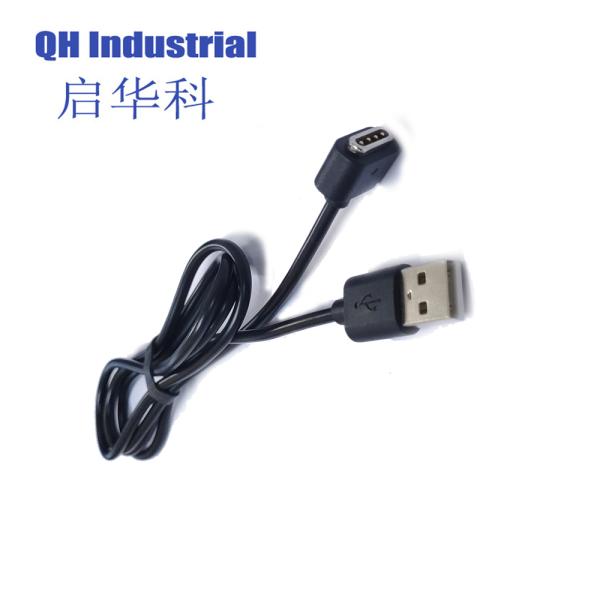 4Pin 2.54mm Pitch Male Female Magnetic Pogo Pin Cable Connectors